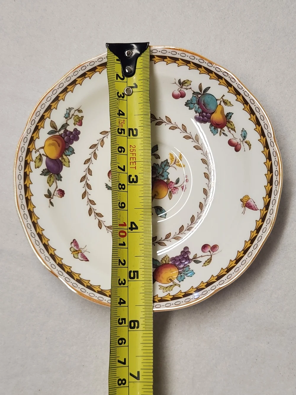 Vintage Spode Rockingham Y5194 Bone China Saucer Plates Set of 5 Made in England